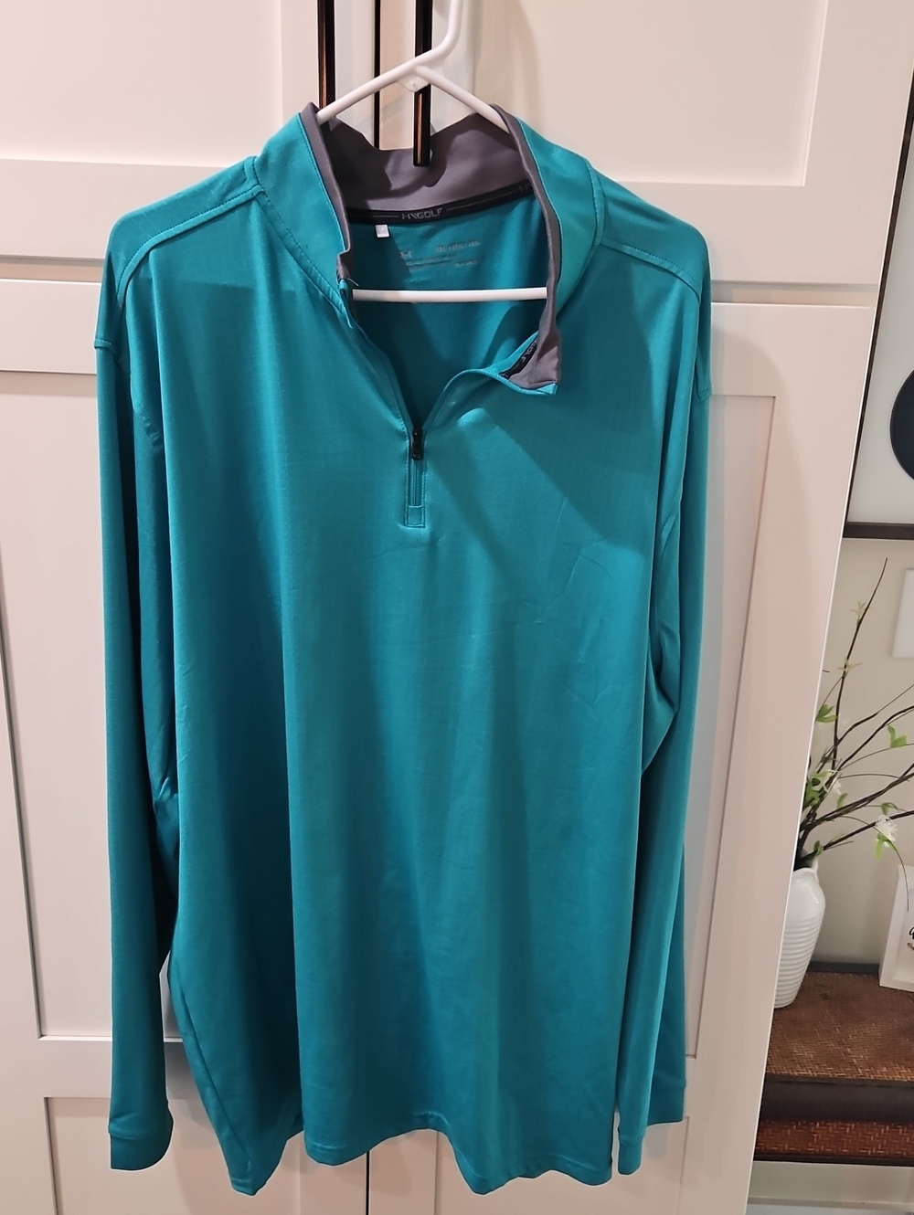 Under Armour Teal Long-Sleeve Quarter-Zip Performance Shirt 3xl